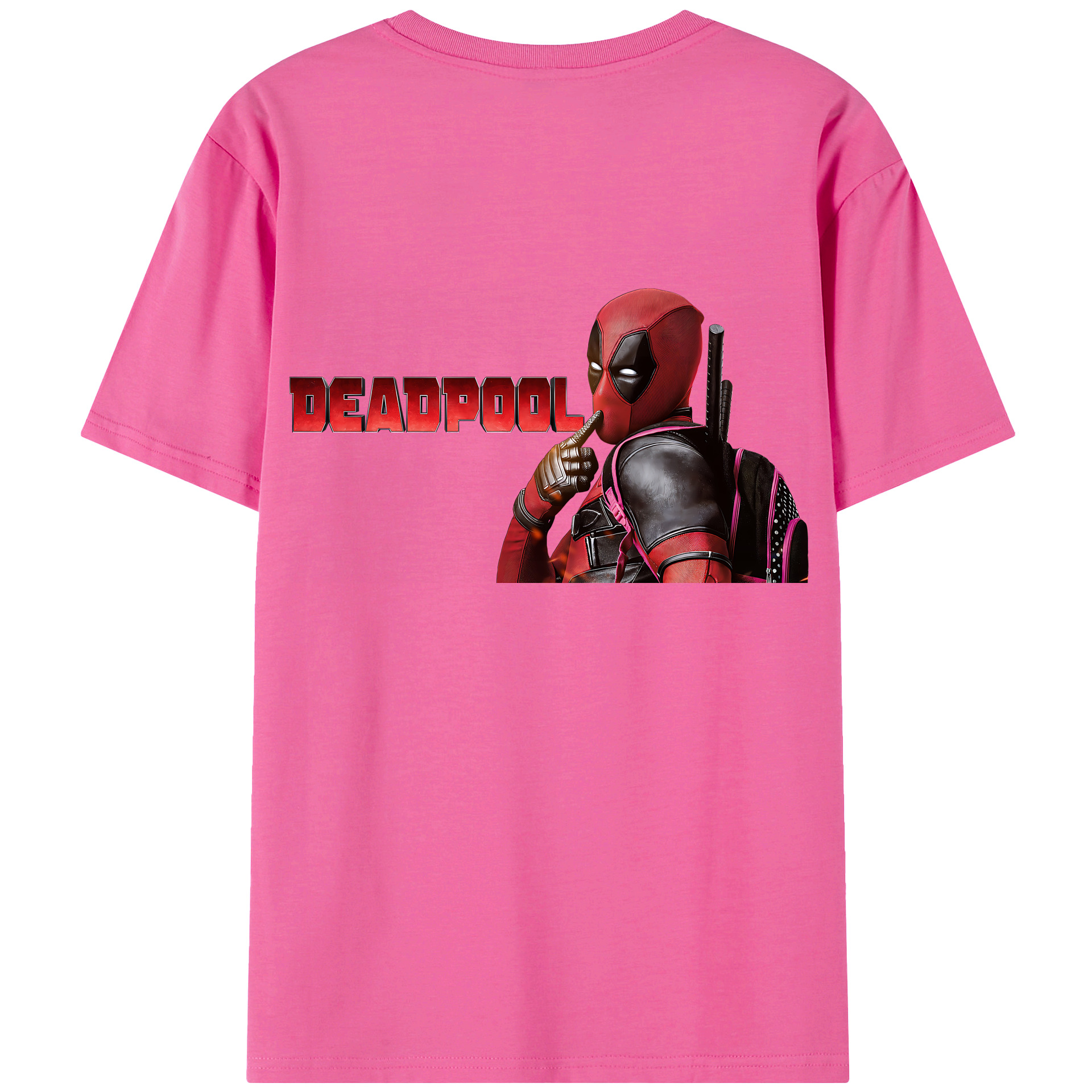 （画像用） Deadpool デッドプール レディース半袖Tシャツ(バックプリント)